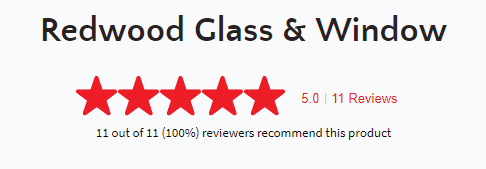 Redwood Glass & Windows is rated 5 stars!